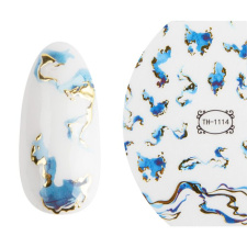 17963 EMMI-NAIL 3D ART NAIL STICKER BLUE SEA WAVES